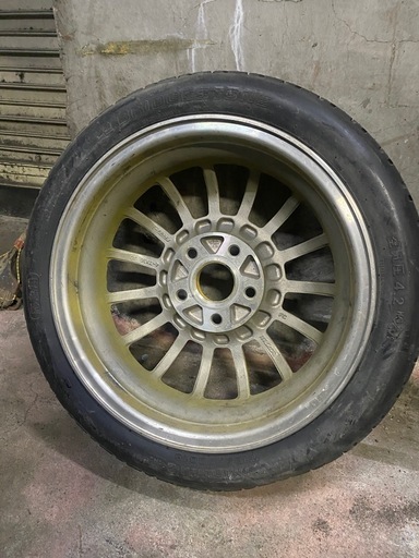 マツダ 純正　RX-7 FC3S 5穴 114.3 エンケイ アルミホイール T135/70D16 テンパータイヤ 16インチ