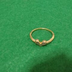 ハートの１８金リングの画像