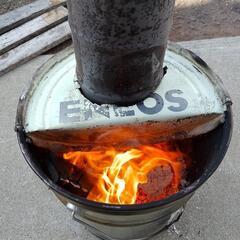 ロケットストーブ🔥（焚き火缶）③の画像
