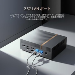 ミニPC 第13世代インテル Core i5-1340P 12コア 16スレッド 最大4.6GHz Windows 11 Pro DDR5 16GB+1TB PCIe4.0 SSD Mini PC 2.5Gbps 8K対応 4画面同時出力 デュアル2.5G Thunderbolt4x1 LAN&Wi-Fi6&BT5.2&VESA対応 静音性 省電力 ミニコンピュータの画像