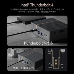 ミニPC 第13世代インテル Core i5-1340P 12コア 16スレッド 最大4.6GHz Windows 11 Pro DDR5 16GB+1TB PCIe4.0 SSD Mini PC 2.5Gbps 8K対応 4画面同時出力 デュアル2.5G Thunderbolt4x1 LAN&Wi-Fi6&BT5.2&VESA対応 静音性 省電力 ミニコンピュータの画像