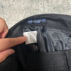 新品！NewYorker 黒　薄手　スラックス　L ニューヨーカーの画像