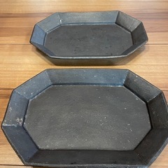 八角プレート　2枚セットの画像