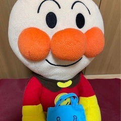 美品タグ付き★それいけアンパンマン　メガジャンボ　バック小物入れ　ぬいぐるみの画像