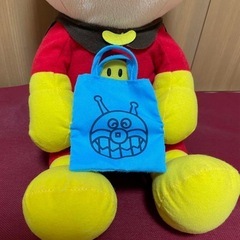 美品タグ付き★それいけアンパンマン　メガジャンボ　バック小物入れ　ぬいぐるみの画像