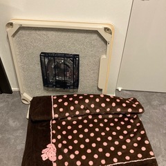コタツ 白色 木目