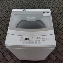 🔰 配送設置無料🚚 当日配送‼️ 洗濯機　6 kg ガラス扉で「中が見やすいく拭き取りが楽」 🏅大阪　兵庫　京都　奈良　和歌山　滋賀　🔹の画像