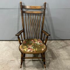 『TOYOFURNITURE』トーヨー ロッキングチェア パーソナルチェア チェア 椅子 イス 花柄.の画像