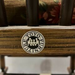 『TOYOFURNITURE』トーヨー ロッキングチェア パーソナルチェア チェア 椅子 イス 花柄.の画像