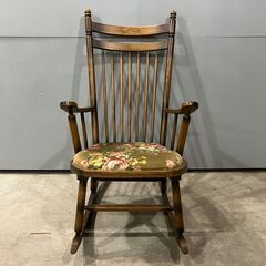 『TOYOFURNITURE』トーヨー ロッキングチェア パーソナルチェア チェア 椅子 イス 花柄.の画像