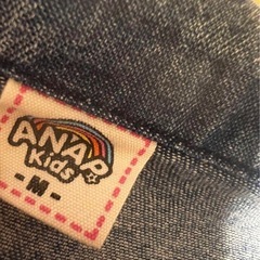 アナップキッズ　デニム　シャツ　ダメージ　Mの画像