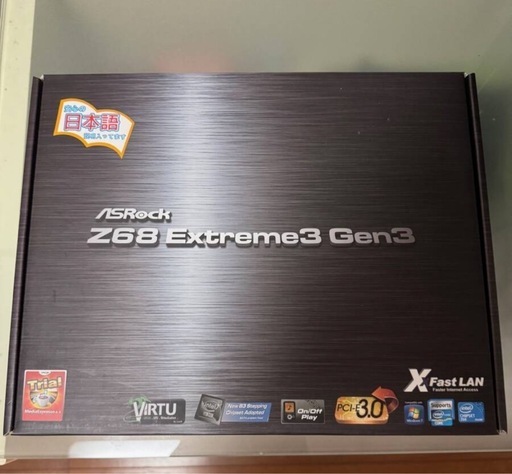 pcケース+ ASRock Z68 Extreme3 Gen3+Corei7-2600K 3.4GHZ＋メモリ8BGDDR3