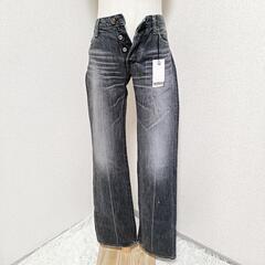 グリーン 美品 ブーツカットデニムパンツ ジーンズ ブラック 綿...