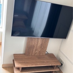 4Kテレビ×テレビ台セット】収納付き木製テレビスタンド テレビ台 LOWYA