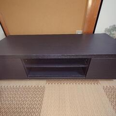 ローボード 黒 木目調 39X100X28cm