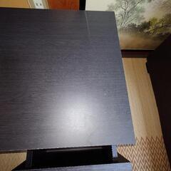 ローボード 黒 木目調 39X100X28cmの画像