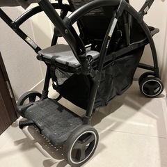 【美品】KATOJI 2人乗り ベビーカー レインカバー付の画像