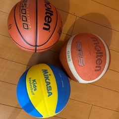ミニバスバスケットボール3個　市川市宮久保より