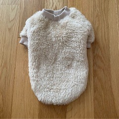 【撮影のため短時間着用のみ】犬用　モコモコお洋服