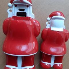 🎠クリスマス☆サンタさんモバイルバッテリー2つ☆ジャンク？の画像