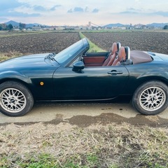 NCロードスター オープン ソフトトップ 革シートの画像