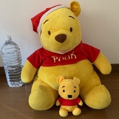 大きなくまのプーさんぬいぐるみ(大縦約50cmx横約52cm)