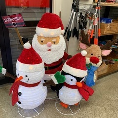 サンタと愉快な仲間達 屋内用イルミネーション