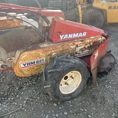【福岡県みやま市】動画有り　ヤンマー　自走式草刈機　YRM821　牧草モア　ロータリーモア【管理番号　管理機016】の画像