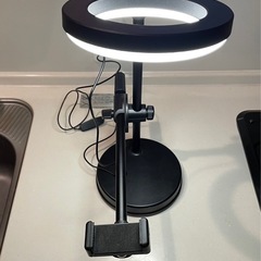 【お譲りします】スタンドライト(スマホスタンド 俯瞰撮影 LED...