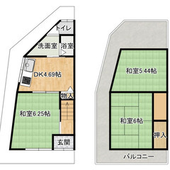 ★ 仲介手数料ゼロ物件 ★ ペット相談 ★ 鳥飼野々戸建  2階...