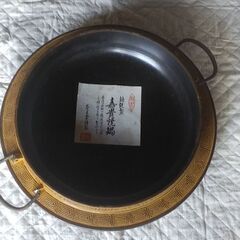 鋳物、高級すき焼きなべ の画像