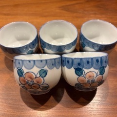 【ありがとうございました】西峰作　湯呑み5客の画像