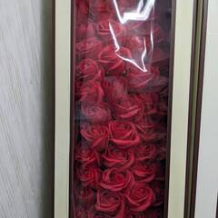ソープフラワー 花束 造花 バラ ローズ 薇 石鹸花 枯れない花 シャボンフラワー ブーケ 母の日 誕生日 2個セット 未使用の画像