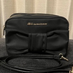 ジルスチュアート リボン ショルダー バッグ ブラック
