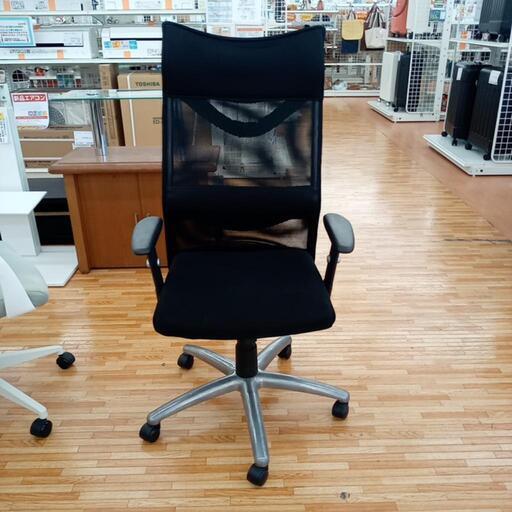 ★ジモティ割あり★ オフィスチェア　ブラック　クリーニング済　YJ4748