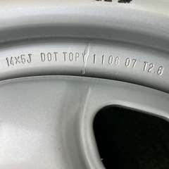 スタッドレス＆ホイール４本　165/70R14 2011年製　コンパクトカーにどうぞの画像