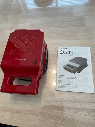 【美品】レコルトプレスサンドメーカー