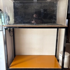 アクリル水槽90x45x45＋90㌢水槽用水槽台
