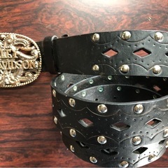 Harley Davidson純正革製ベルトの画像