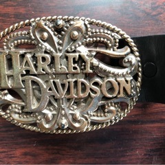 Harley Davidson純正革製ベルトの画像