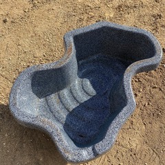 メダカ　みかげ調プラ池