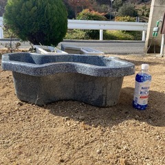 メダカ　みかげ調プラ池の画像
