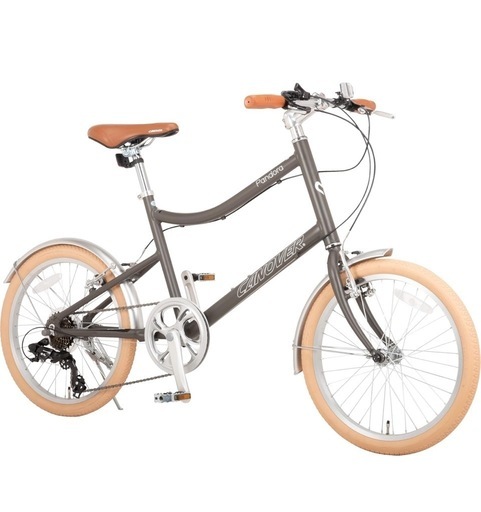 カノーバー(CANOVER) ミニベロ 自転車 小径車 20インチ 7段変速 カラータイヤ アルミフレーム 前後泥除け CA-MV001 Pandora