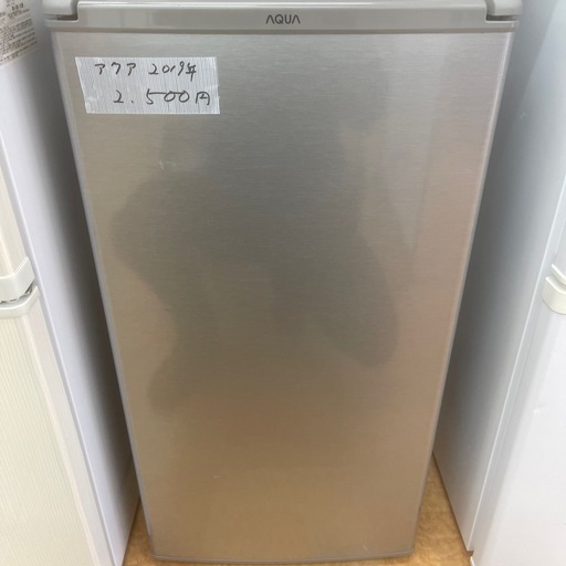 アクア　ノンフロン直冷式冷蔵庫　75L 2019年製