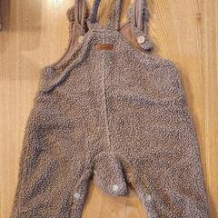 『値下げ中』プティマイン　クマもこもこロンパース　Size70　800→300円の画像