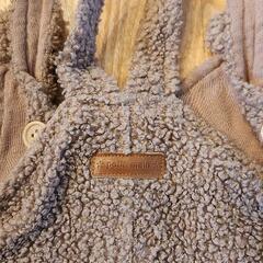 『値下げ中』プティマイン　クマもこもこロンパース　Size70　800→300円の画像