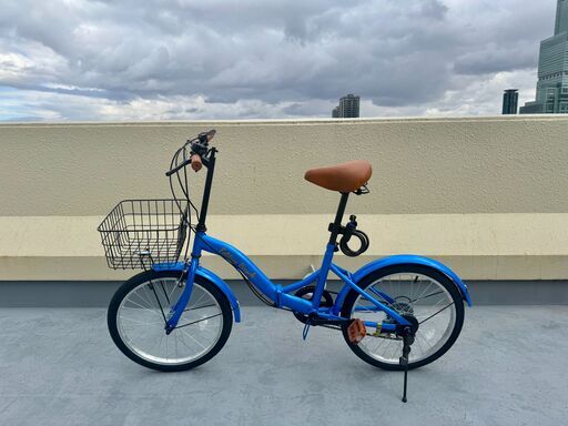 【新品】 6段変速付き 軽量折り畳み自転車 (20インチ)