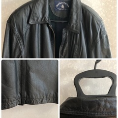 レザージャケットポロクラブMサイズ古着の画像