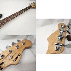 BUSKER'S バスカーズ エレキベース サンバースト ソフトケース ストラップ付き ジャズベースタイプ 弦楽器 札幌市 平岸店の画像