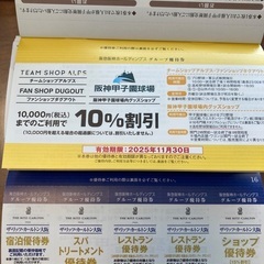 阪急阪神グループ優待券の画像